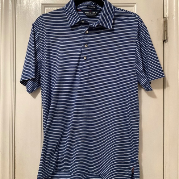 Ralph Lauren Short Sleeve Blue Polo Men Size M - Picture 1 of 3